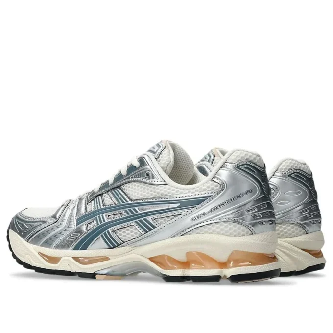 Gel-Kayano 14 «Birch Pure Silver Teal Gold»