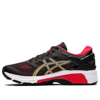 Gel-Kayano 26 «Negro, rojo y dorado»