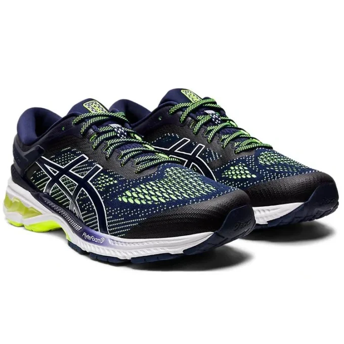 Gel-Kayano 26 «Peacoat Safety Yellow»