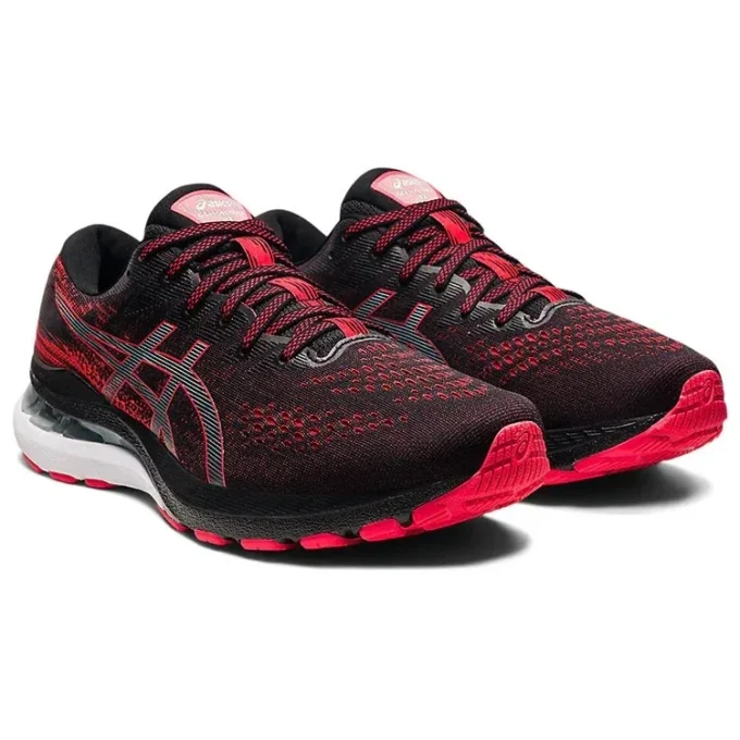Gel-Kayano 28 4E Wide «Black Electric Red»