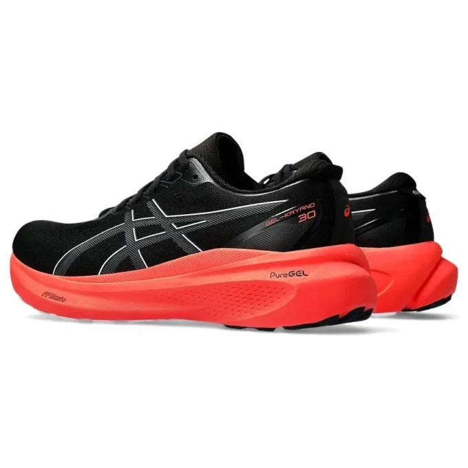 Gel-Kayano 30 «Negro Sunrise Red»