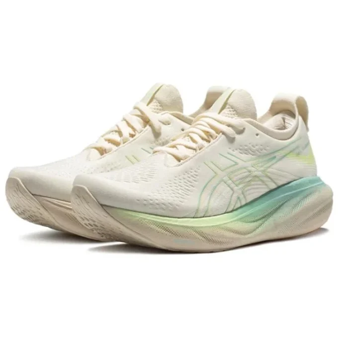 Gel-Nimbus 25 «Cream White Green»