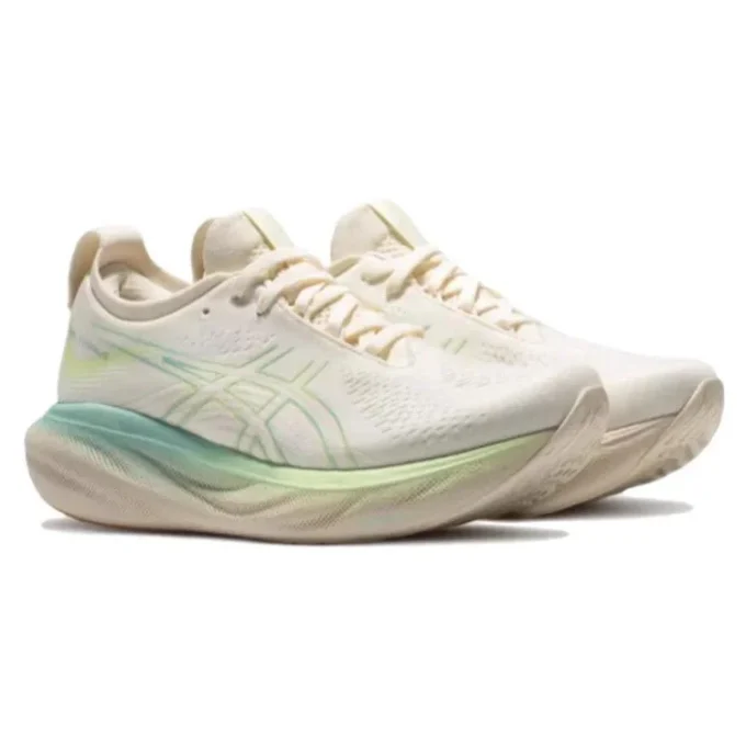 Gel-Nimbus 25 «Cream White Green»