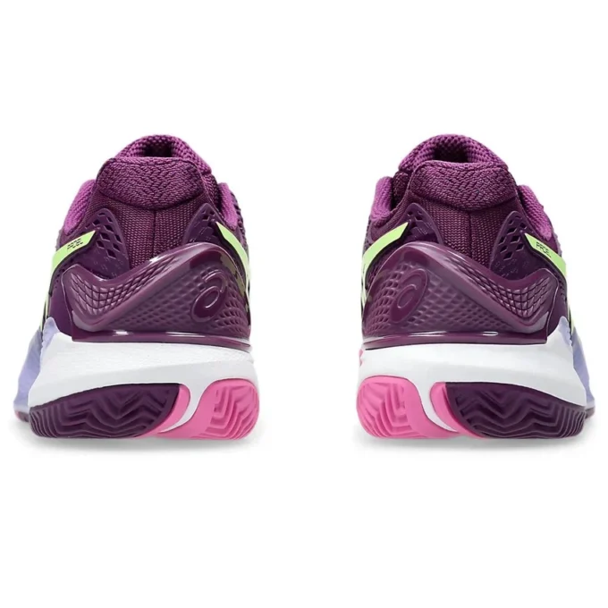 GEL-Resolution 9 Padel «Deep Mauve Lime Green»