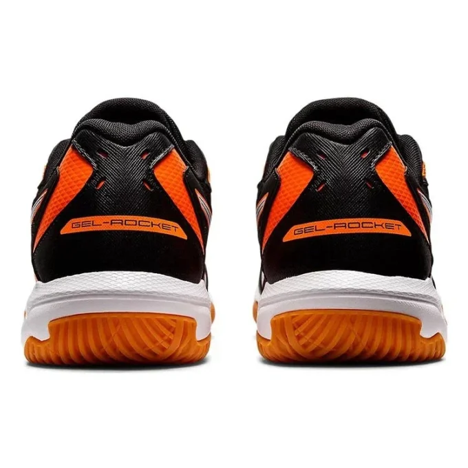 Gel-Rocket 10 2E Wide «Negro Naranja Impactante»