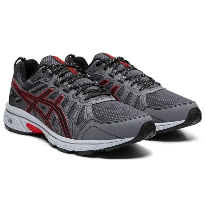 GEL-Venture 7 4E Wide «Negro Clásico Rojo»