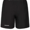 Pantalones cortos con logo y bolsillo trasero con cremallera «Negro»