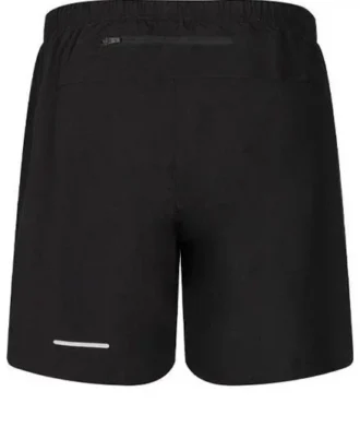 Pantalones cortos con logo y bolsillo trasero con cremallera «Negro»