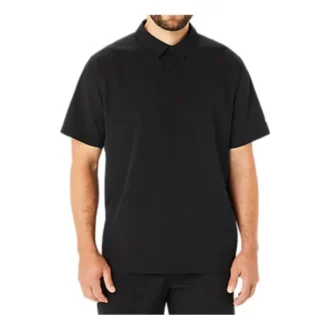 Polo de jacquard con paneles Actibreeze «Negro»