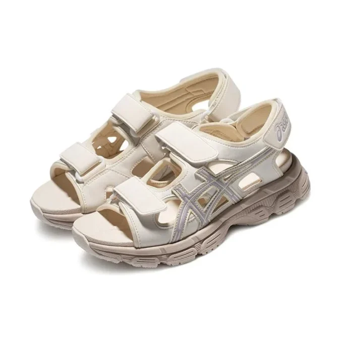 Sandalias unisex Kahana Sd Outdoor Sports beige y moradas «Cream Graypurple»