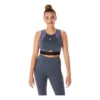 Sujetador deportivo con paneles de malla «Carrier Grey»