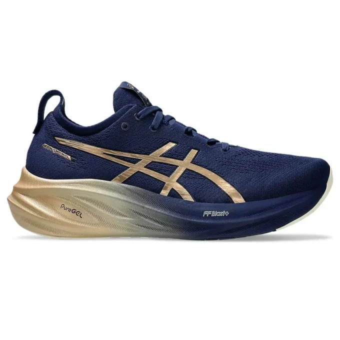 Zapatillas Gel-Nimbus 26 «Navy Silver Gold»