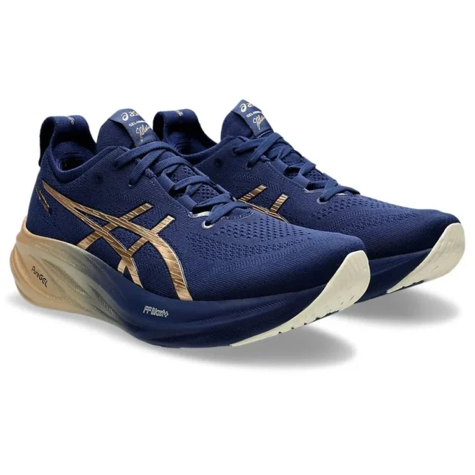 Zapatillas Gel-Nimbus 26 «Navy Silver Gold»