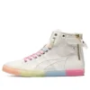 Zapatos altos casuales retro Double Clutch Milk White «Blanco Rosa»