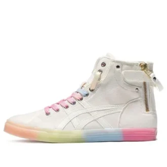 Zapatos altos casuales retro Double Clutch Milk White «Blanco Rosa»