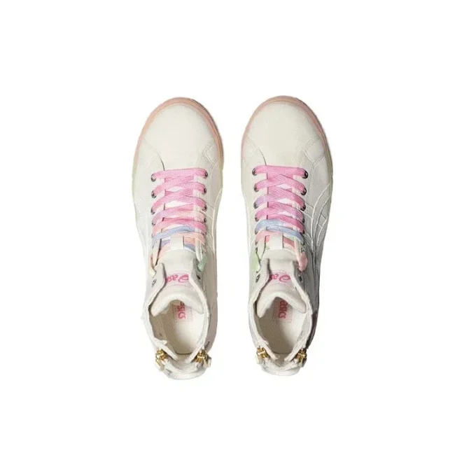 Zapatos altos casuales retro Double Clutch Milk White «Blanco Rosa»