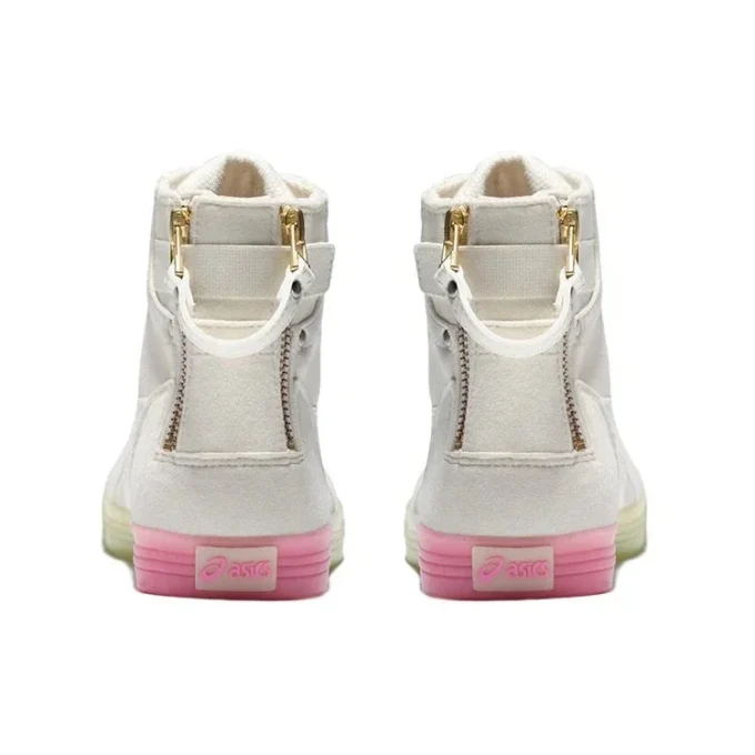 Zapatos altos casuales retro Double Clutch Milk White «Blanco Rosa»