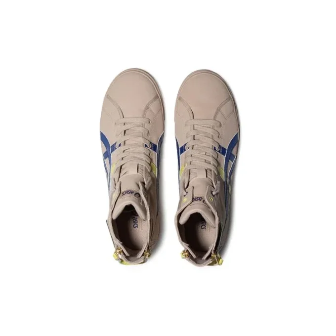 Zapatos altos de lona marrón claro/azul de Double Clutch