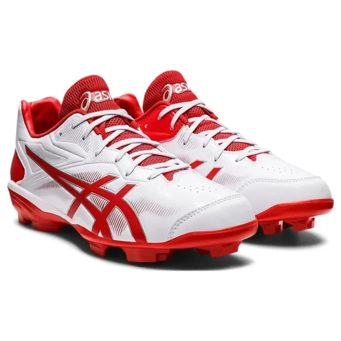 Zapatos de béisbol con clavos Star Shine III «Blanco Rojo»